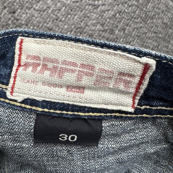 Vintage Jean Station Rapper Jeans Men’s 30 Blue Zip Pocket Bootcut Grunge Y2K - Picture 2 of 8